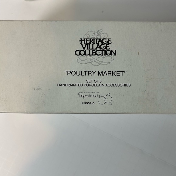 Dept 56 Poultry Market Dickens Village Christmas Accessory - Picture 11 of 11